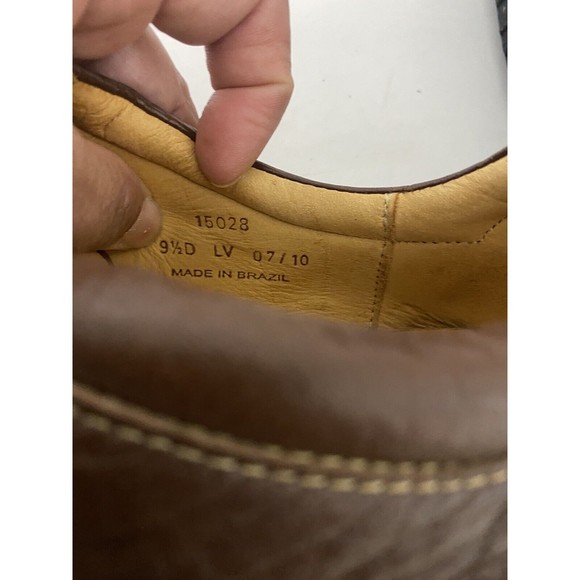 Sandro Moscoloni Brown Leather Lace Up Comfort & Soft Gel Oxford Shoes 9.5D main image 4
